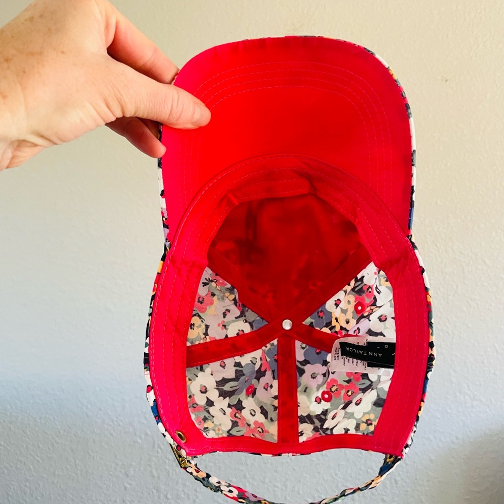 Ann Taylor Floral Baseball Hat - Picture 5 of 7